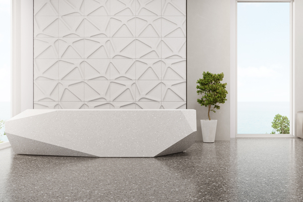 three-dimensional wall
                  tiles